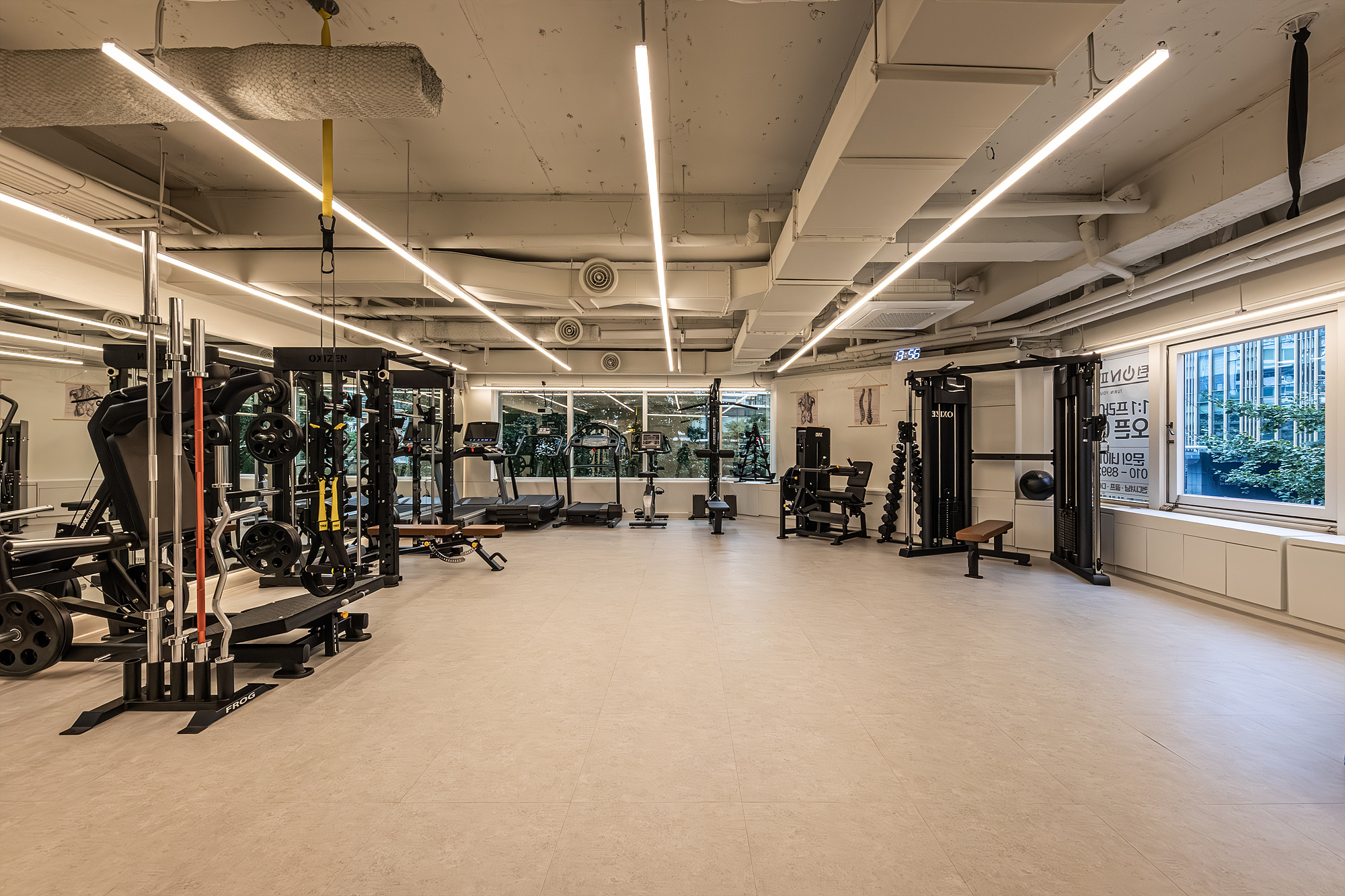 TURN ON FITNESS 센터 내부